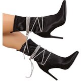 Resti Women's stiletto ankle boots with rhinestone straps Glamese | ePonuda.com