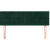  Uzglavlja tamnozelena 144x5x78/88 cm baršunasta | shoptok.hr