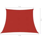 vidaXL Senčno jadro 160 g/m² rdeče 3/4x2 m HDPE, (20702461) | Shoptok.si