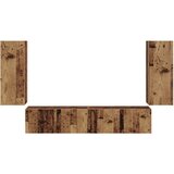  Set omare za televizijo na steni 4 pcs Star les Konstruiran les, (5000132662) | Shoptok.si