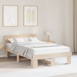  Krevetna konstrukcija Smeđa 120 x 200 cm Čvrsta borova drva | shoptok.hr