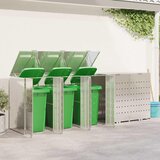  Skladištenje kanti za 3 kante Nehrđajući čelik Srebrno | shoptok.hr
