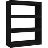 Ormarić za knjige / sobna pregrada crni 100x30x103 cm borovina | shoptok.hr