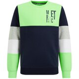 WE Fashion Majica mornarska / svetlo siva / svetlo zelena / bela | Shoptok.si