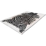 Kayoom PREPROGA Z VISOKIM FLOROM Rabbit Animal Schwarz / Weiß 160/230 cm taftano črna, bela | Shoptok.si