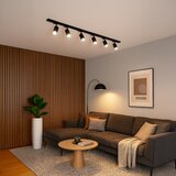 SPOT svetlo u šinskom sistemu PIPE 6xGU10/10W/230V, crno | Eponuda.com