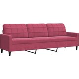 vidaXL 2-dijelni set sofa s jastucima crvena boja vina baršunasti | shoptok.hr