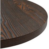  Okrugli stol za bistro od MDF-a i čelika 60 x 75 cm tamni pepeljasti | shoptok.hr