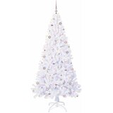  Umjetno božićno drvce s stalakom Bijelo 210 cm PVC i čelik | shoptok.hr