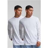 Urban Classics Men's long-sleeved T-shirt Basic 2-Pack white+white Cene