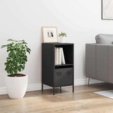 vidaXL Komoda crna 35x39x73,5 cm hladno valjani čelik | shoptok.hr