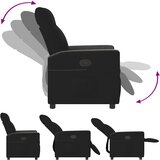  Naslonjač od tkanine crni | shoptok.hr