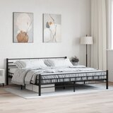 Furnova Posteljni okvir črn jeklen 200x200 cm, (21931508) Cene