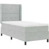  s opruga kutije Svijetlo siva 90 x 200 cm Baršun | shoptok.hr