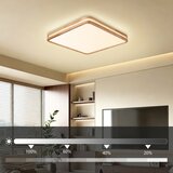 Brilagi LED prigušiva svetiljka MOLINA SQUARE LED/80W/230V hrast 60x60 cm + daljinski upravljač | Eponuda.com
