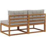  Srednja sofa za van s jastukom 2 Komad Prirodna | Eponuda.com