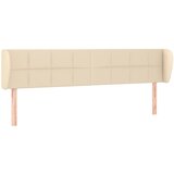 Maison Chic vzglavna omarica - nočna omarica - posteljna omarica z ušesi krem 183x23x78/88 cm blago, (21709208) Cene