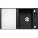 Blanco pomivalno korito AXIA III 5 S InFino SILGRANIT desko steklo, z daljin. prim. - ČRNA | Shoptok.si