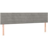  Posteljno vzglavje 2 kosa svetlo sivo 80x5x78/88 cm žamet, (20953826) | Shoptok.si