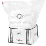 Komplet 2 beliih škatel za shranjevanje z vakuumsko vrečo Life 3D Vacuum Bag, 40 x 25 cm