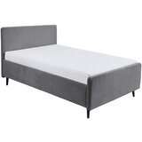 MID.YOU OBLAZINJENA POSTELJA 140 cm x 200 cm , tekstil, leseni material temno siva Cene