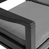  Klupa za 2 osobe s jastucima 133 cm plastična antracit | shoptok.hr