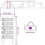  Tunelski šotor s streho Modra in siva 778 x 356 x 210 cm, (5000091154) | Shoptok.si