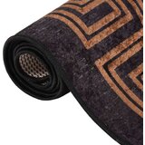  Perivi tepih 80 x 300 cm crno-zlatni protuklizni | shoptok.hr