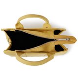 Karl Lagerfeld Nakupovalna torba rumena / bela | Shoptok.si