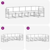  Set vanjskih sofa 6 kom. Prirodna i antracit | Eponuda.com