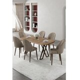 Hanah home Trpezarijski set, 7 dijelova, bež Slike