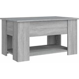  Stolić za kavu siva boja hrasta 79x49x41 cm konstruirano drvo | Shoptok.si