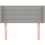  Vzglavje z ušesi svetlo sivo 103x16x78/88 cm blago, (20735051) | Shoptok.si