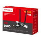 Mercusys PCI Express adapter, MA80XE AX3000 Dual-Band Wi-Fi 6 Bluetooth, 2402 Mbps na 5 GHz + 574 Mbps... | Eponuda.ba