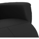  Naslanjač z naslonom za noge črno umetno usnje | Shoptok.si