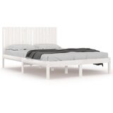 The Living Store Posteljni okvir bel iz trdne borovine 160x200 cm - Posteljni Okvir, (21523916) | Shoptok.si
