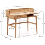 Kave Home Radni stol u dekoru jasena 62x105 cm Araxi – | shoptok.hr
