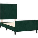  Okvir za krevet bez madraca tamnozeleni 90x200 cm baršunasti | shoptok.hr