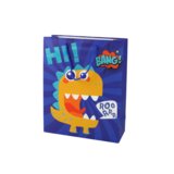  Plava&amp;nbsp;dinosaur papirna poklon vrećica 41,5 cm x 30&amp;nbsp; cm x 12 cm Slike