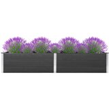 vidaXL Visoka greda 200x100x54 cm WPC siva | Shoptok.si