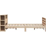 vidaXL Posteljni okvir brez vzmetnice 140x200 cm trdna borovina | Shoptok.si
