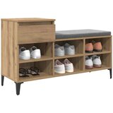 vidaXL Omara za čevlje artisan hrast 102 x 36 x 60 cm Konstruiran les | Shoptok.si
