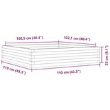  Vrtna sadilica 110x110x23 cm od impregnirane borovine | shoptok.hr