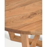 Kave Home Okrugli blagovaonski stol od masivnog bagrema u prirodnoj boji ø 120 cm Nahla – | shoptok.hr