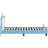  Krevet za djecu s uzglavljem Plava 80 x 200 cm PU | Shoptok.si