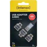 Adapter USB A na USB C, OTG - C480C 3 kosi
