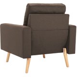  2-dijelni set sofa od tkanine smeđi | Eponuda.com