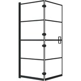 Sklopiva pregrada za tuš ESG 120 x 140 cm crna | shoptok.hr