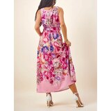 Resti Women's midi dress with straps, featuring a belt in various floral patterns | Shoptok.si