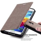 Cadorabo Samsung Galaxy S5/S5 NEO v kavovinsko rdeča - Zaščitni ovitek z magnetnim zapiranjem, stoječo funkcijo in režo za kartice, (20549086) | Shoptok.si